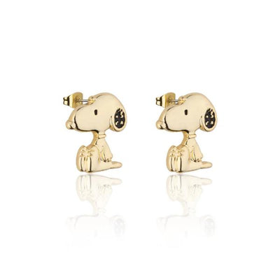 Couture Kingdom Peanuts Snoopy Stud Earrings Gold Plated
