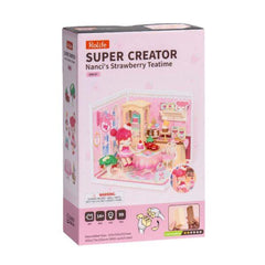 Robotime DIY Plastic Superstore Nancis Strawberry Teatime