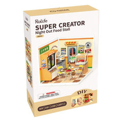 Robotime DIY Superstore Night Out Food Store