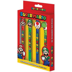 Super Mario - Characters Erasable Gel Pen 4 pack