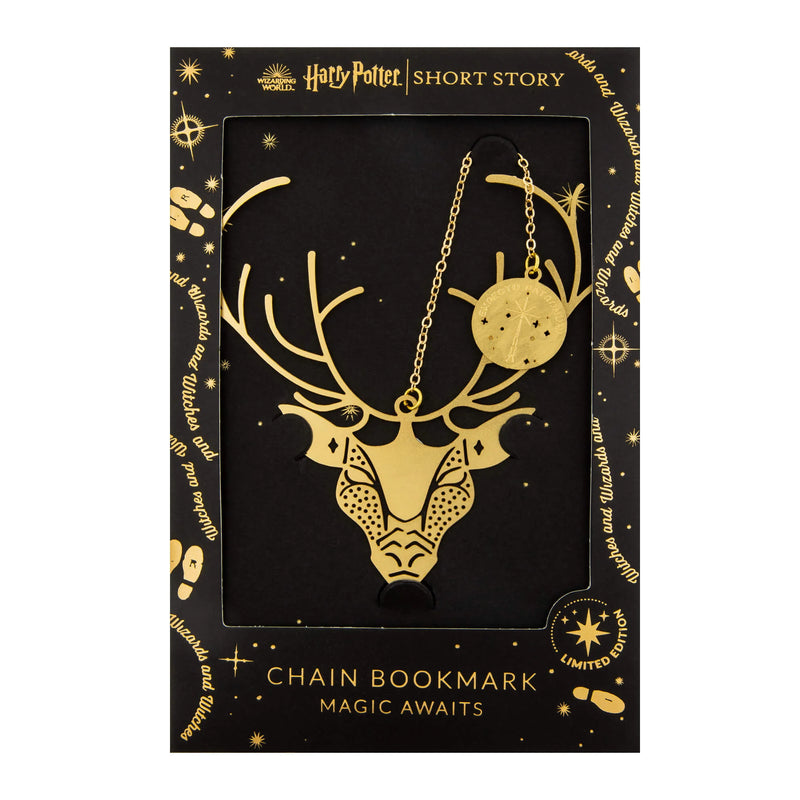 Short Story x Harry Potter Gold Bookmark - Expecto Patronum
