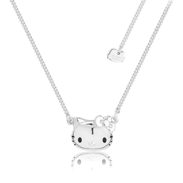 Sanrio Couture Kingdom - Hello Kitty Curb Chain Necklace White Gold Plated