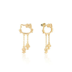 Couture Kingdom Sanrio Precious Metal Hello Kitty Outline Stud Earrings Gold