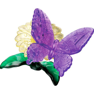 3D Crystal Puzzle - Purple Butterfly