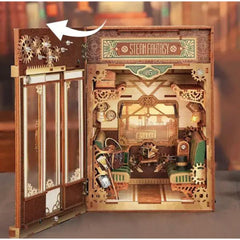 Steam Fantasy Infinity Train Cabin Book Nook Tonecheer