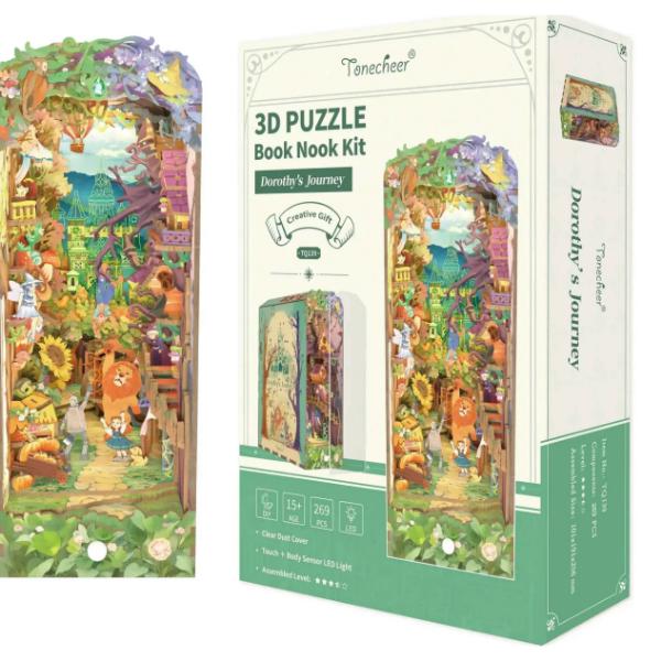 Tonecheer Dorothy's Journey Booknook DIY Wooden Kit