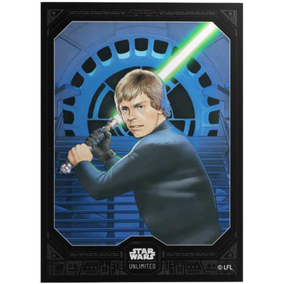 Gamegenic Star Wars Unlimited - Premium Art Sleeves Jedi Luke Skywalker (66mm x 92 mm) (62 Sleeves Per Pack)