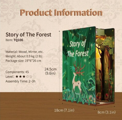 Tonecheer Story of The Forest 3D PUZZLE Booknook DIY Wodden Kit