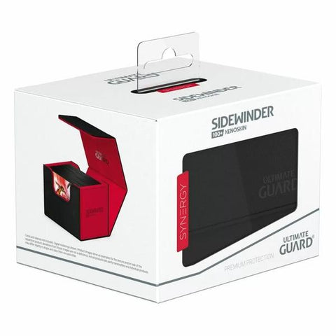 Image of Ultimate Guard Synergy Sidewinder 100+ Black/Red Deck Box