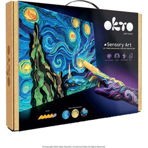 OKTO Sensory Clay Art Creative Set - Starry Night (30cm x 40cm)