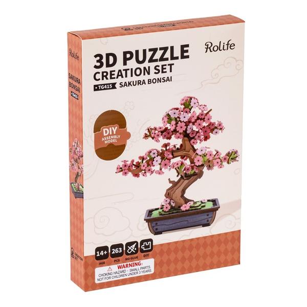 Robotime Sakura Bonsai DIY 3D Wooden Kit
