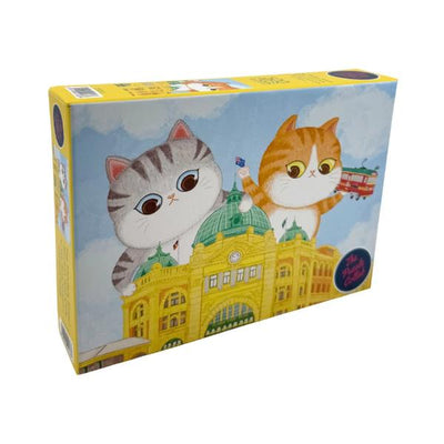 The Puzzle Collab The Flinders Street Station and Cats 500pc Puzzle