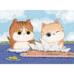 The Puzzle Collab Sydney Opera House and Cats 500pc Puzzle
