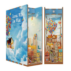 Tonecheer Travel With The Wind Book Nook DIY Wooden Kit