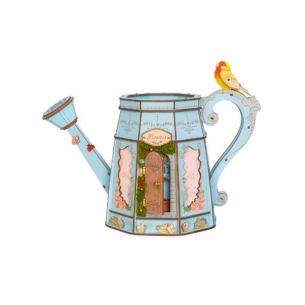 Robotime Wood Bloom Gardeners Watering Can