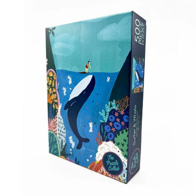 The Puzzle Collab Surfer and Whale 500pc Puzzle
