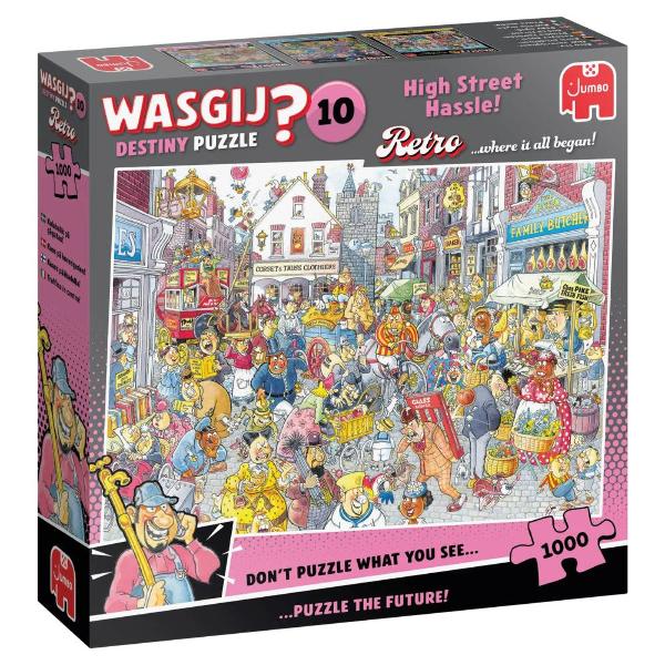Wasgij? Jumbo Retro Destiny #10 High Street Hassle 1000pc Jigsaw Puzzle