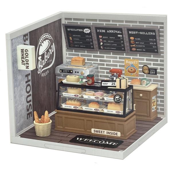 Robotime DIY Plastic Superstore Golden Wheat Bakery