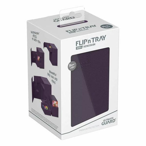 Image of Ultimate Guard Flip n Tray 100+ XenoSkin Monocolor Purple Deck Box