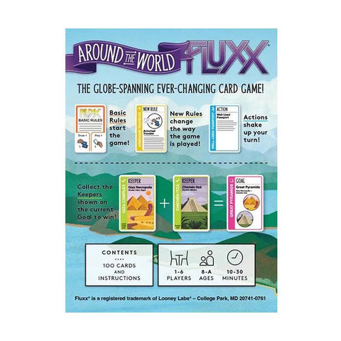 Around the World Fluxx Card Game