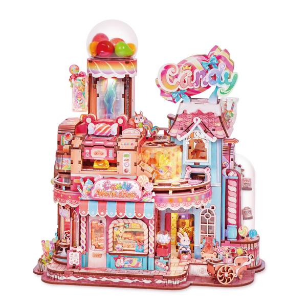 Tonecheer Candy Workshop Booknook 3D DIY Wooden Kit