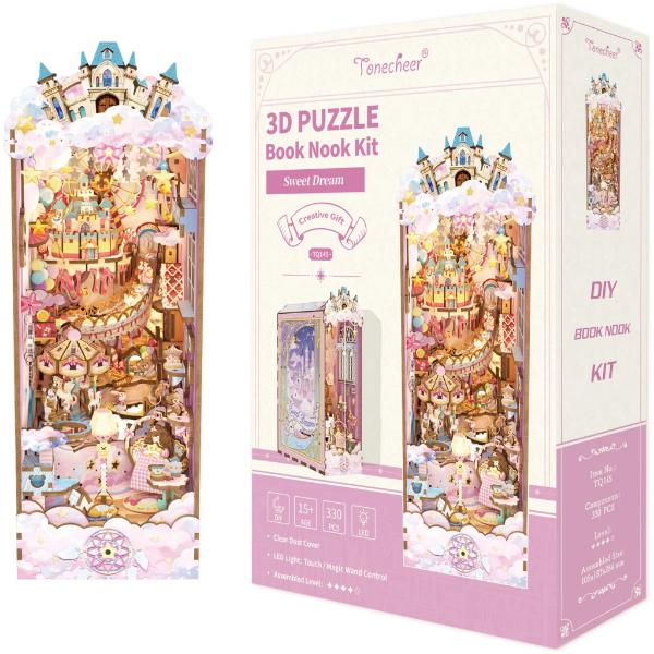 Tonecheer Sweet Dreams Booknook DIY Wooden Kit