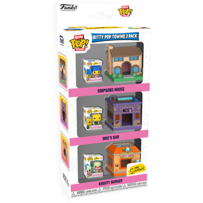 The Simpsons – Springfield Bitty Pop! Town 3-Pack