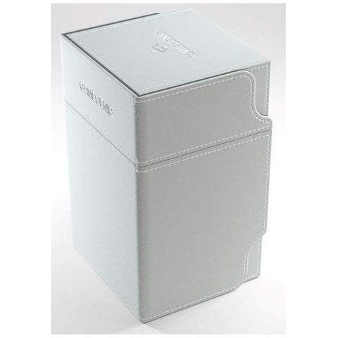 Gamegenic Watchtower Holds 100 Sleeves Convertible Deck Box White