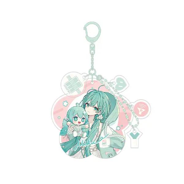 Character Vocal Series 01 Hatsune Miku Miku Hug Series Acrylic Keychain Flower Version