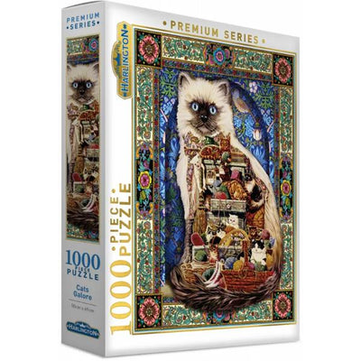 Harlington - Cats Galore 1000pc Jigsaw Puzzle