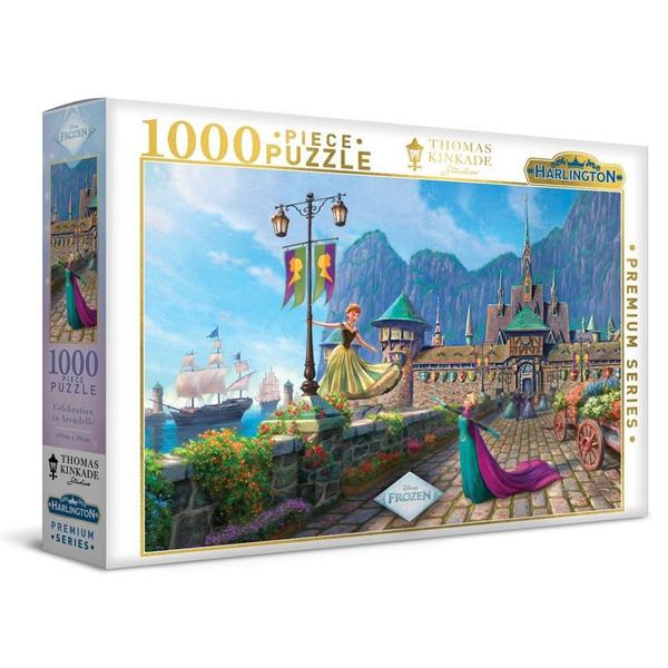 Harlington Thomas Kinkade - Disney Frozen Celebration in Arendelle 1000pc Puzzle