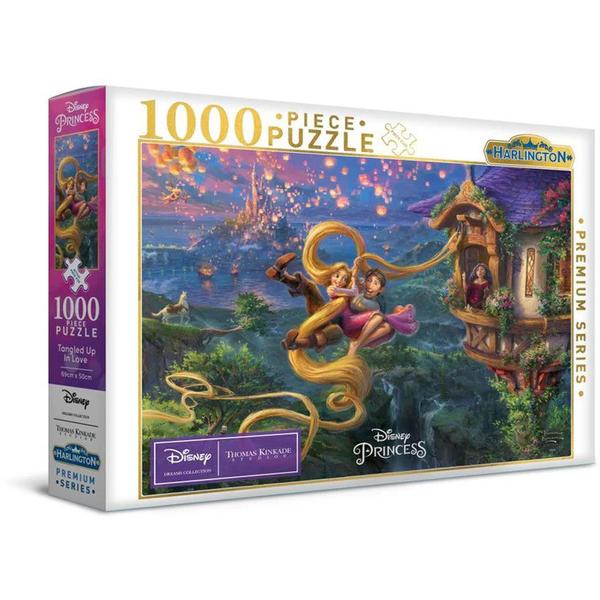 Harlington Thomas Kinkade - Disney Tangled Up in Love 1000pc Jigsaw Puzzle