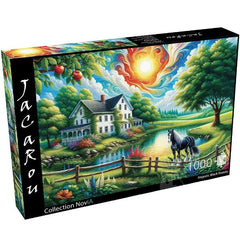 JaCaRou Majestic Black Beauty 1000pc Jigsaw Puzzle