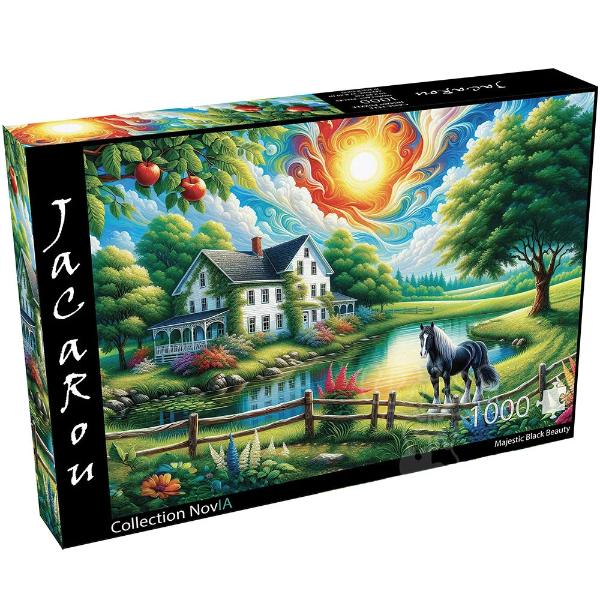 JaCaRou Majestic Black Beauty 1000pc Jigsaw Puzzle