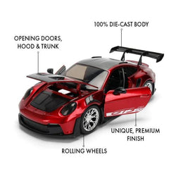 HyperSpec – 1:24 Porsche 911 GT3 RS (992) (Candy Red) Diecast Vehicle