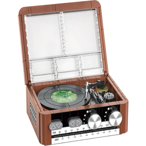 JAKI – Retro Turntable Plastic Brick Model Kit 217 Piece Set