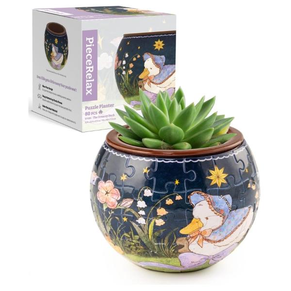 Pintoo Flowerpot - The Dreamy Duck 3D Puzzle