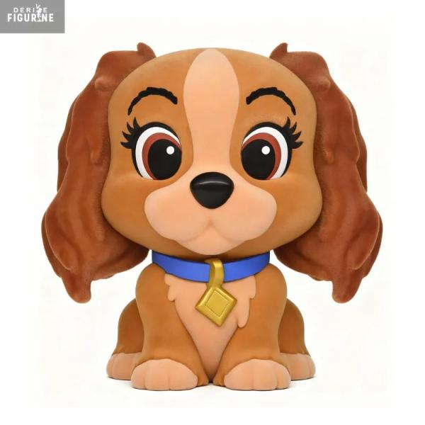 Disney Lady & the Tramp – Lady Flocked Figural PVC Money Bank
