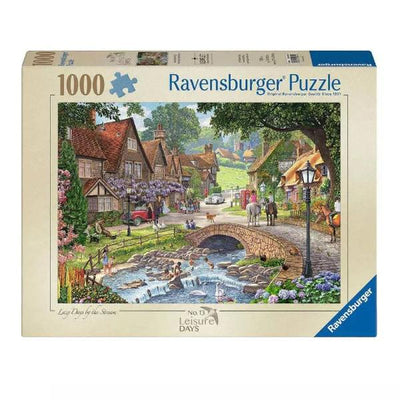 Ravensburger – Leisure Days Lazy Days By The Stream Puzzle 1000pc Jigsaw Puzzle