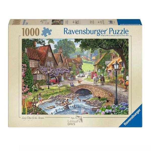 Ravensburger – Leisure Days Lazy Days By The Stream Puzzle 1000pc Jigsaw Puzzle