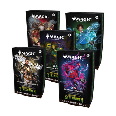 Magic the Gathering Secrets of Strixhaven Commander Decks (5 Deck Set)