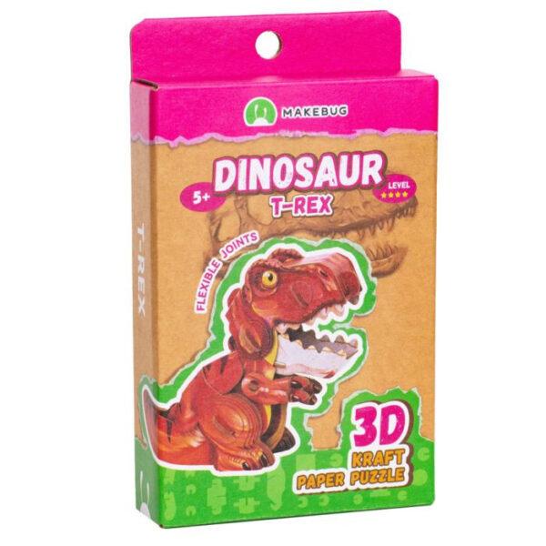 Makebug - 3D Kraft Paper Puzzle T-Rex