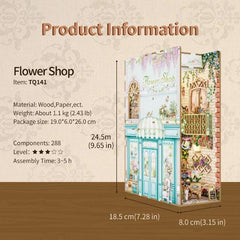 Tonecheer Flower Shop Booknook DIY Wooden Kit
