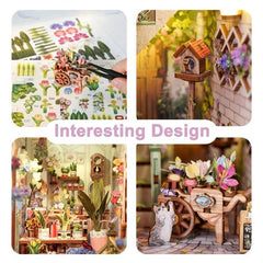 Tonecheer Flower Shop Booknook DIY Wooden Kit
