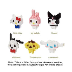 Nanoblock Mininano Mystery - Sanrio Characters (Box of 6 Designs $44.99)