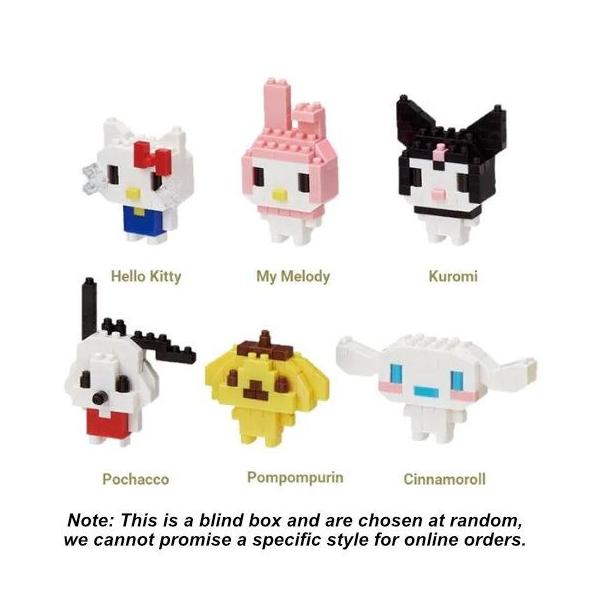 Nanoblock Mininano Mystery - Sanrio Characters (Box of 6 Designs $44.99)