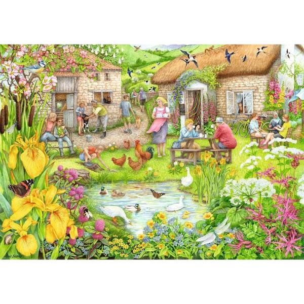 Ravensburger - Cosy Cafe No 3 Farm Cafe Puzzle 1000pcs