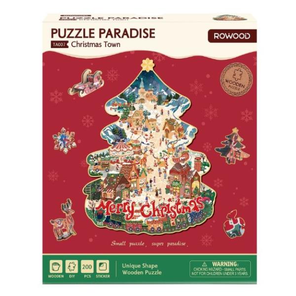 Robotime Christmas Town 200pc Puzzle