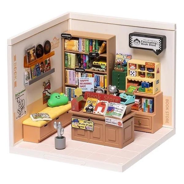 Robotime DIY Plastic Superstore Fascinating Book Store