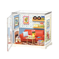 Robotime DIY Plastic Superstore Mini Country Blue Lounge